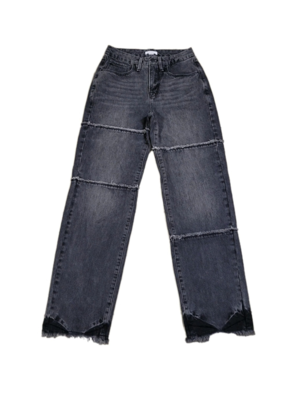 Good American Women's Straight Leg Fray Ankle Gray Jeans 2/26 Waist 26 Inseam 31 - Picture 5 of 11